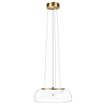 Подвесной светильник  с плоским прозрачным стеклянным плафоном Grada Light варинант исполнения - 2 | Loft Concept в Уфе