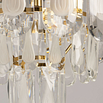 Люстра многоярусная с овальными прозрачными подвесками 28 см Harmonica варинант исполнения - 8 | Loft Concept в Уфе