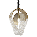 Подвесной светильник с хрустальными подвесками Godard Crystal Ring Hanging Lamp варинант исполнения - 1 | Loft Concept в Уфе