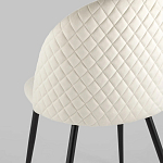 Мягкий стул в бежевом велюре Miruna Chair варинант исполнения - 6 | Loft Concept в Уфе