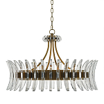 Люстра круглая с прозрачными элементами в форме полумесяца Crescent варинант исполнения - 2 | Loft Concept в Уфе