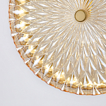 Подвесной светильник с плафоном из рельефного стекла Peony Glass Bronze  варинант исполнения - 6 | Loft Concept в Уфе