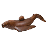 Статуэтка деревянная в виде двух китов Mammals варинант исполнения - 2 | Loft Concept в Уфе