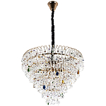 Люстра с прозрачными и цветными подвесками из хрусталя Colorful Crystals Chandelier 12 варинант исполнения - 2 | Loft Concept в Уфе