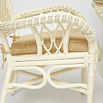 Комплект обеденный из ротанга Eloise grand white варинант исполнения - 4 | Loft Concept в Уфе