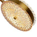  Подвесной светильник с плафонами из рельефного стекла Peony Glass Bronze Two варинант исполнения - 3 | Loft Concept в Уфе