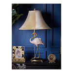 Настольная лампа с абажуром Розовый Фламинго Porcelain Flamingo Lamp варинант исполнения - 5 | Loft Concept в Уфе