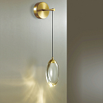 Бра с плафоном в форме капли Crystal Transparent Drop варинант исполнения - 2 | Loft Concept в Уфе