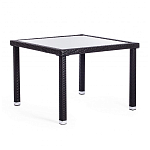 Обеденный комплект из искуственного ротанга Vintara черный варинант исполнения - 11 | Loft Concept в Уфе