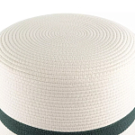 Пуф с плетеной светло-бежевой обивкой Serene Holidays варинант исполнения - 2 | Loft Concept в Уфе