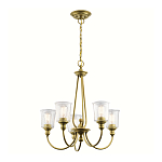 Люстра с прозрачными плафонами из пузырчатого стекла Kichler варинант исполнения - 10 | Loft Concept в Уфе