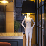 Лампа MANNEQUIN LAMP с абажуром созерцание силуэта варинант исполнения - 3 | Loft Concept в Уфе