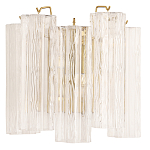 Бра с вертикальными стеклянными подвесками Hexagon Tube Light варинант исполнения - 1 | Loft Concept в Уфе