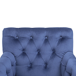Кресло Addison Chic Armchair deep blue velour варинант исполнения - 4 | Loft Concept в Уфе