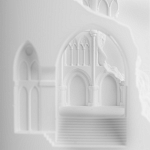 Встраиваемый в стену гипсовый светильник под покраску с эффектом разрушенной стены Antiquity Athena варинант исполнения - 8 | Loft Concept в Уфе