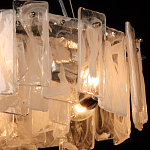 Люстра круглая с подвесными прямоугольными пластинами из стекла Glacier Panels варинант исполнения - 5 | Loft Concept в Уфе