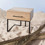 Тумба прикроватная с ящиком в стиле лофт Urban Style Space 2 варинант исполнения - 6 | Loft Concept в Уфе