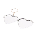 Зеркало брелок складное двухстороннее в форме сердца из натурального камня Оникс Stone Mirrors варинант исполнения - 3 | Loft Concept в Уфе