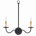 Бра настенное черное с 2-мя лампами Candle Sleeves варинант исполнения - 3 | Loft Concept в Уфе