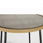 Барный столик с круглой плетеной столешницей Wicker Table Top варинант исполнения - 5 | Loft Concept в Уфе