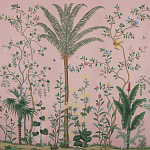 Обои ручная роспись Amazonia Florence Pink dyed silk варинант исполнения - 1 | Loft Concept в Уфе