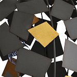 Люстра в форме сферы с декором из металлических квадратов Path to the Stars варинант исполнения - 1 | Loft Concept в Уфе