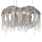 Люстра подвесная круглая с изогнутыми металлическими дугами и ниспадающими цепочками 65 см Atlantis Chain варинант исполнения - 15 | Loft Concept в Уфе