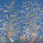 Обои ручная роспись Houghton Canton Blue варинант исполнения - 2 | Loft Concept в Уфе