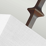 Бра с прямоугольным тканевым абажуром белого цвета Feiss варинант исполнения - 7 | Loft Concept в Уфе