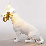 Настольная лампа в виде щенка Puppy White Table Lamp варинант исполнения - 4 | Loft Concept в Уфе