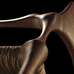 Стул из Ореха с плетеным сидением Kronos Dining Chair Brown варинант исполнения - 2 | Loft Concept в Уфе