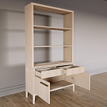 Стеллаж Primo с ящиками Светлый дуб  варинант исполнения - 7 | Loft Concept в Уфе