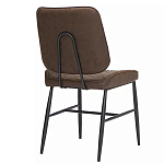 Стул с темно-коричневой обивкой из экокожи Benderson варинант исполнения - 3 | Loft Concept в Уфе