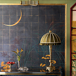 Обои ручная роспись Tsukimi Original colourway on gilded silk with antiquing варинант исполнения - 2 | Loft Concept в Уфе