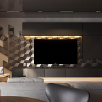 Гипсовая 3D панель с принтографией PM-107 варинант исполнения - 1 | Loft Concept в Уфе