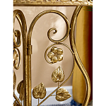 Столик приставной золотистый с орнаментом на столешнице Tanzania варинант исполнения - 6 | Loft Concept в Уфе