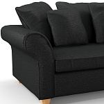 Мебельная ткань Шенилл черный цвет 138 см T4-35 варинант исполнения - 7 | Loft Concept в Уфе