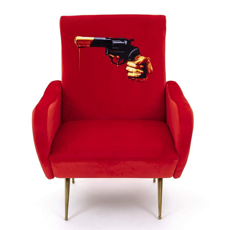 Кресло Seletti Armchair Revolver Красный в Уфе | Loft Concept 