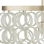 Потолочный светильник с каскадом из круглых декоративных колец Waterfall from the Rings варинант исполнения - 1 | Loft Concept в Уфе