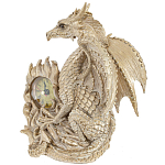 Часы в виде дракона Light Gold Dragon Clock варинант исполнения - 2 | Loft Concept в Уфе