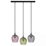 Подвесной светильник каскадный с 3-мя рельефными плафонами Cascade with Relief Lampshades варинант исполнения - 1 | Loft Concept в Уфе