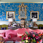 Обои ручная роспись Houghton Canton Blue варинант исполнения - 5 | Loft Concept в Уфе