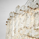 Круглая люстра с декором из рельефного стекла Cassian Relief Glass Chandelier 80 варинант исполнения - 4 | Loft Concept в Уфе