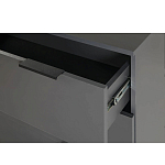 Комод цвета графит с 3-мя ящиками Strict Lines  варинант исполнения - 6 | Loft Concept в Уфе