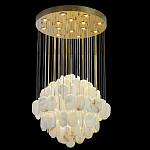 Люстра с овальными подвесками из натурального камня Spatial Composition варинант исполнения - 6 | Loft Concept в Уфе
