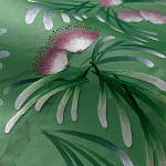 Обои ручная роспись Silk Tree Colourway SC-92 on Emerald Green dyed silk варинант исполнения - 3 | Loft Concept в Уфе