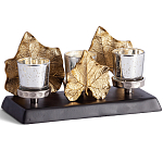 Подсвечник Cozy Light с декором кленовыми листьями варинант исполнения - 1 | Loft Concept в Уфе