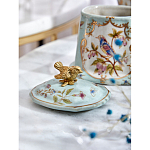 Шкатулка голубого цвета с рисунком и состаренным эффектом Eden Garden варинант исполнения - 8 | Loft Concept в Уфе