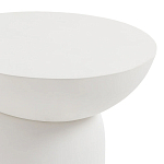 Приставной столик белого цвета Tori варинант исполнения - 3 | Loft Concept в Уфе