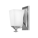 Бра с белым матовым плафоном на прямоугольном основании цвета хром Hinkley варинант исполнения - 1 | Loft Concept в Уфе